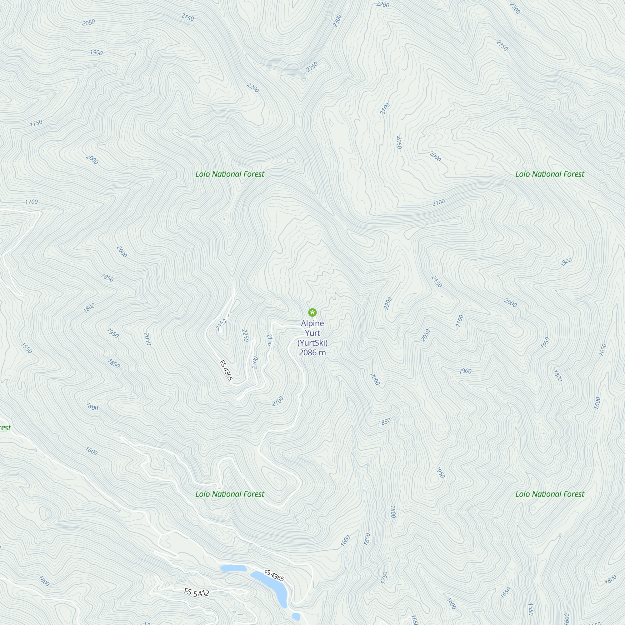 Alpine Yurt (YurtSki) map