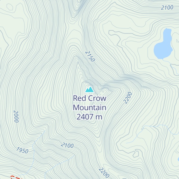 Map of Red Crow Mountain