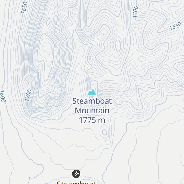 Map of Steamboat Mountain
