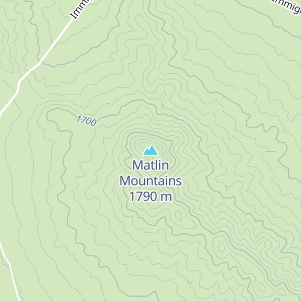 Map of Matlin Mountains
