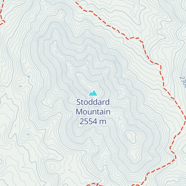 Map of Stoddard Mountain
