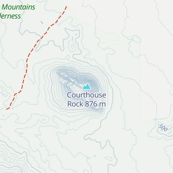 Map of Courthouse Rock