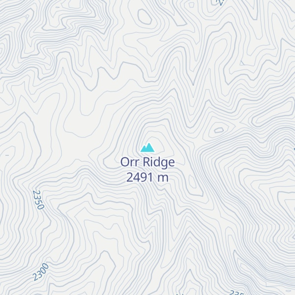 Map of Orr Ridge
