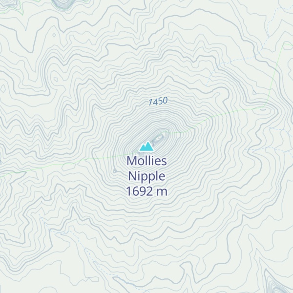 Map of Mollies Nipple