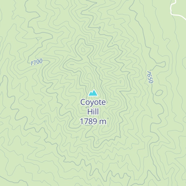 Map of Coyote Hill