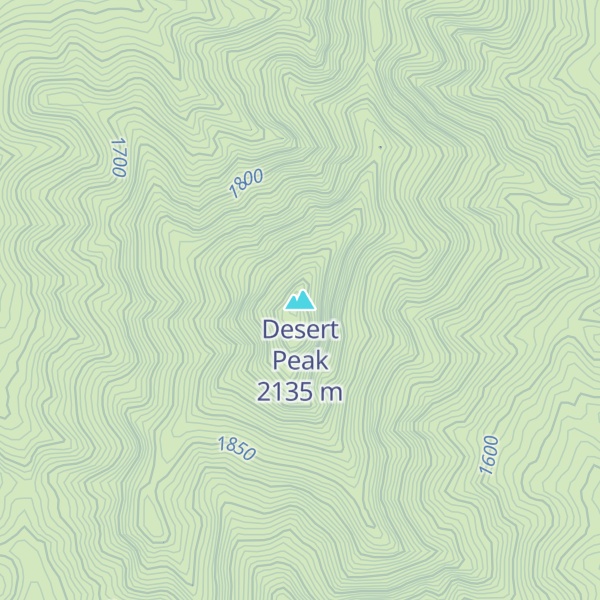 Map of Desert Peak