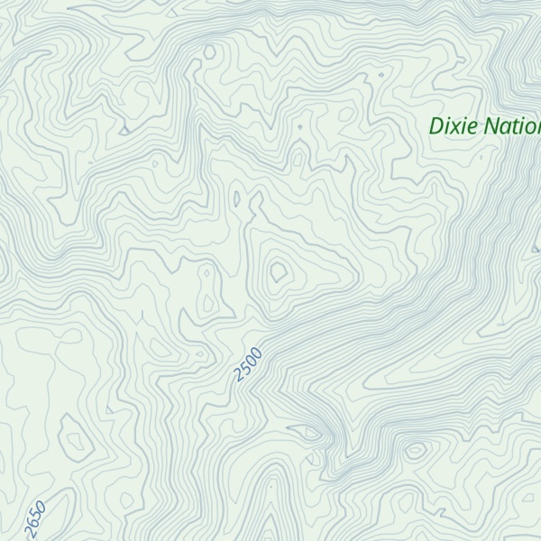 Map of Flat Top Mountain