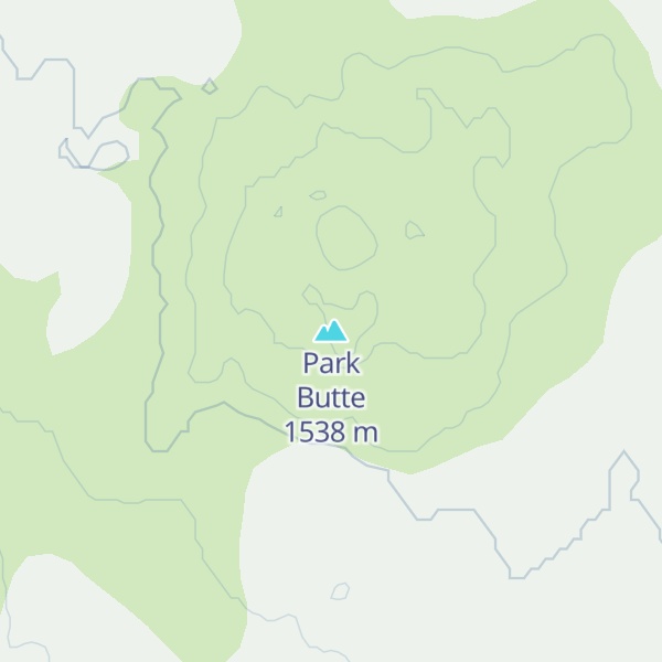 Map of Park Butte