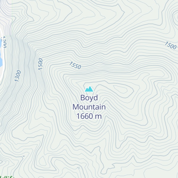 Map of Boyd Mountain