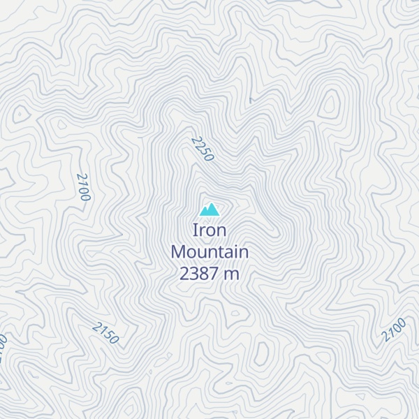Map of Iron Mountain
