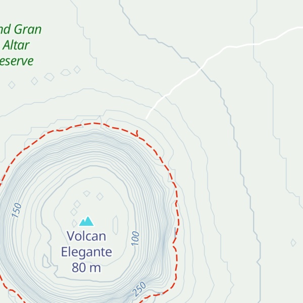 Map of Volcán El Elegante