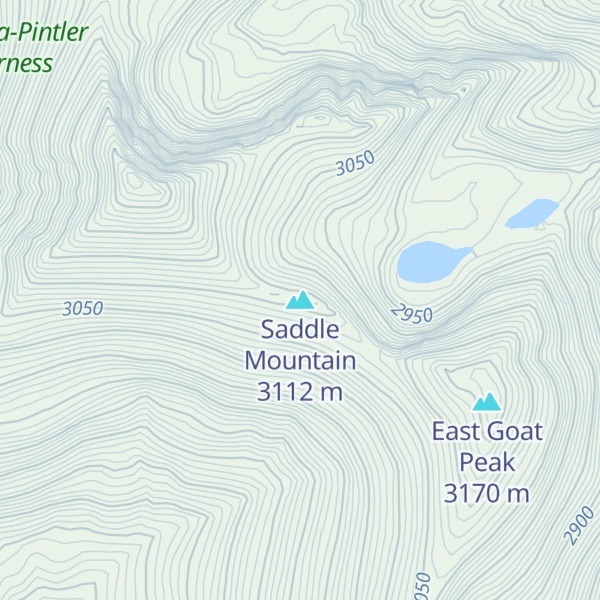 Map of Saddle Mountain