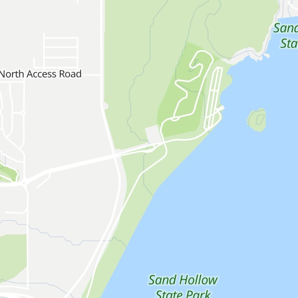 Map of Sand Hollow State Park Visitor Center