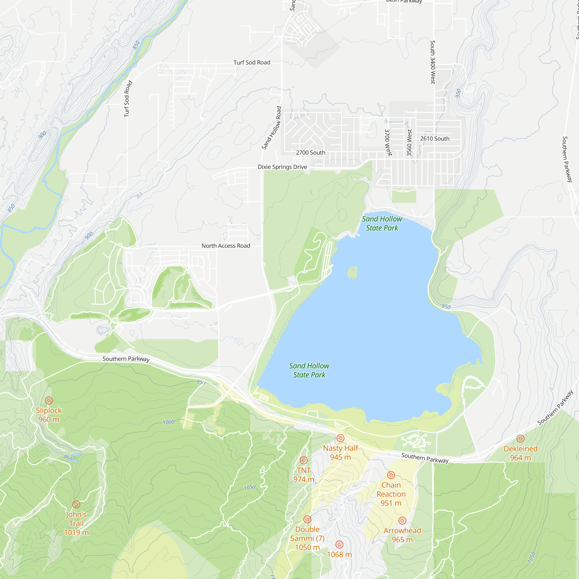 Sand Hollow State Park Visitor Center map