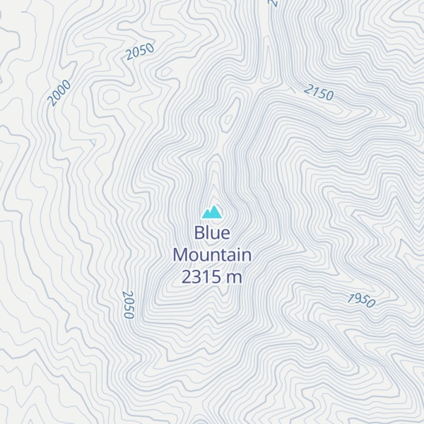 Map of Blue Mountain