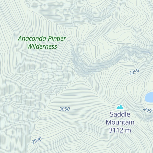 Map of West Goat Peak