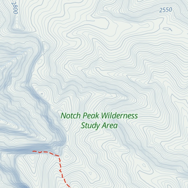 Map of Sawtooth Mountain