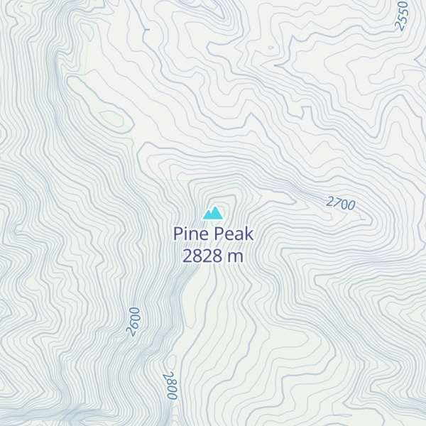 Map of Pine Peak