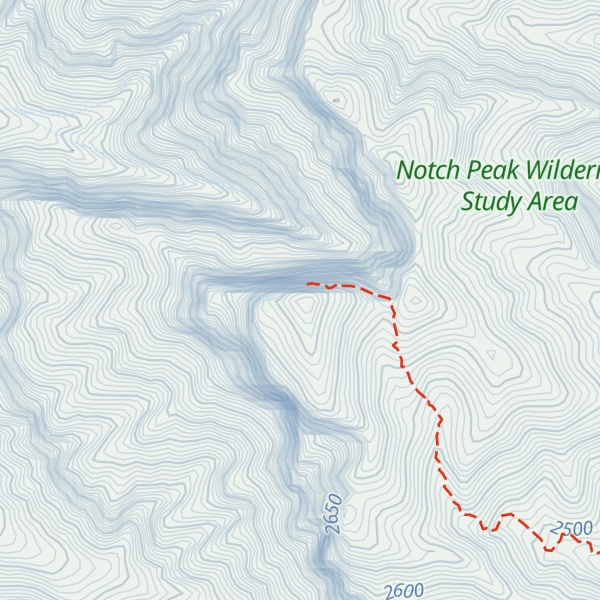 Map of Notch Peak