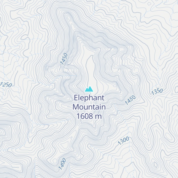 Map of Elephant Mountain