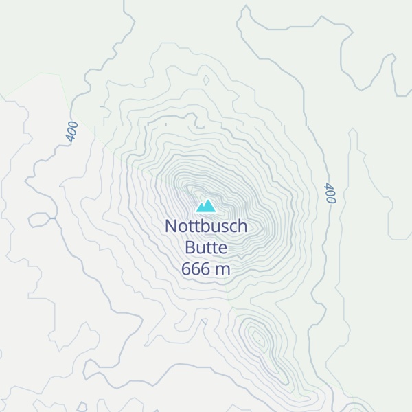 Map of Nottbusch Butte