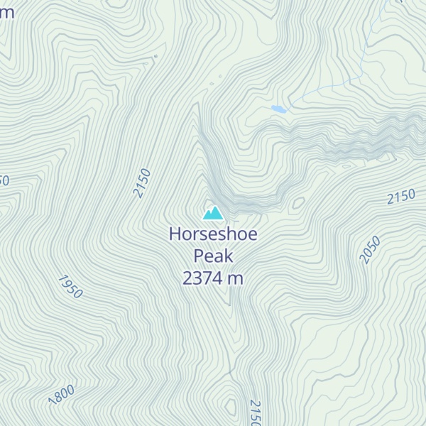 Map of Horseshoe Peak