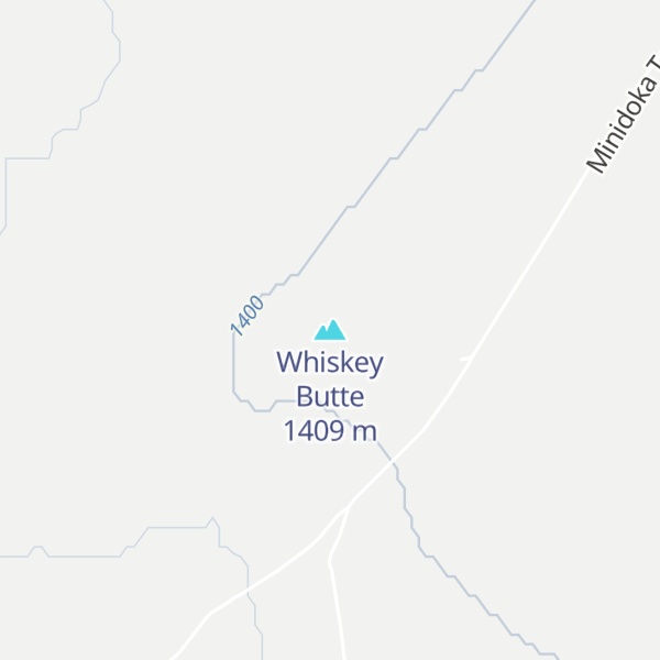 Map of Whiskey Butte