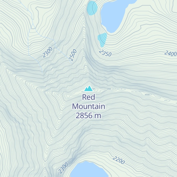 Map of Red Mountain