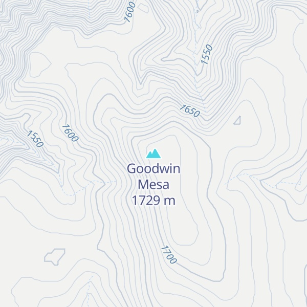 Map of Goodwin Mesa