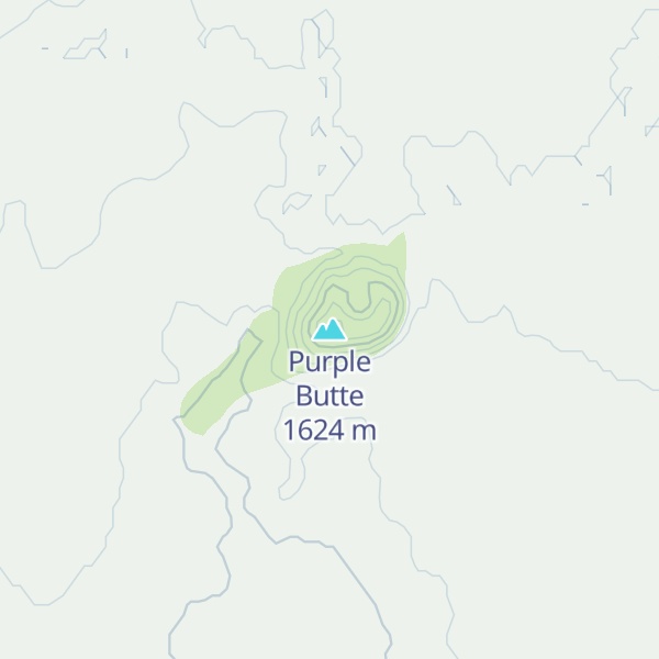 Map of Purple Butte