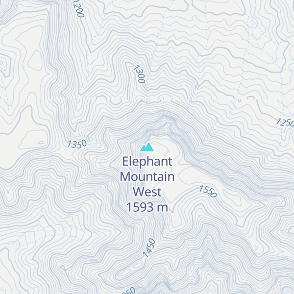 Map of Elephant Mountain West