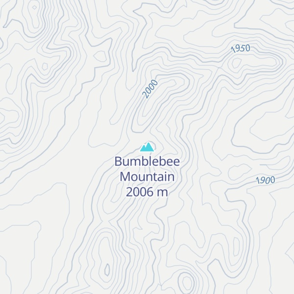 Map of Bumblebee Mountain