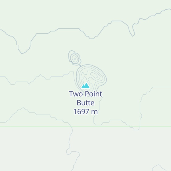Map of Two Point Butte