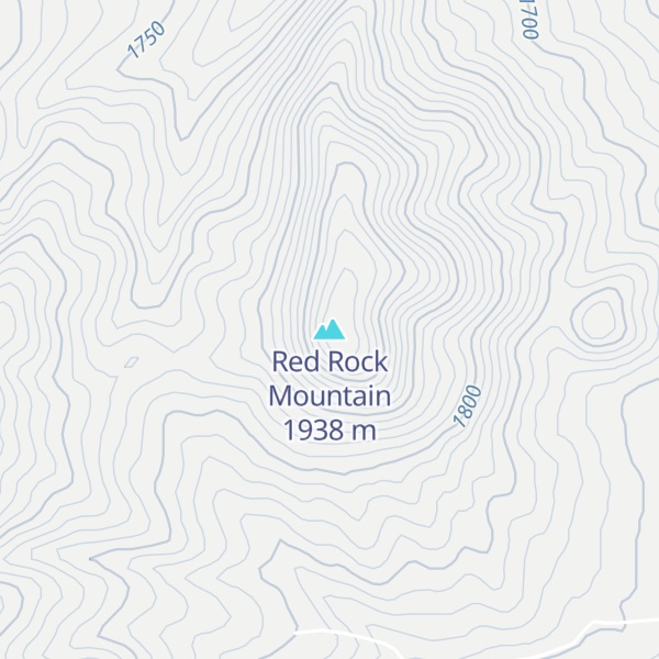 Map of Red Rock Mountain