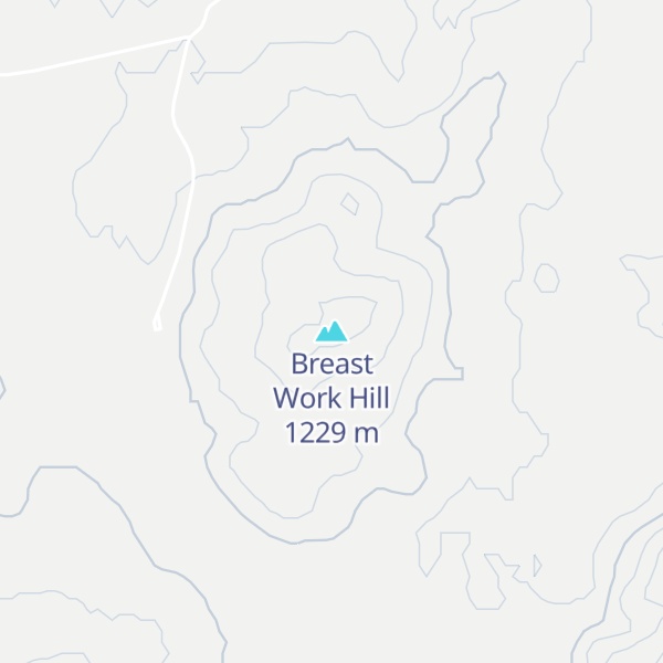 Map of Breast Work Hill