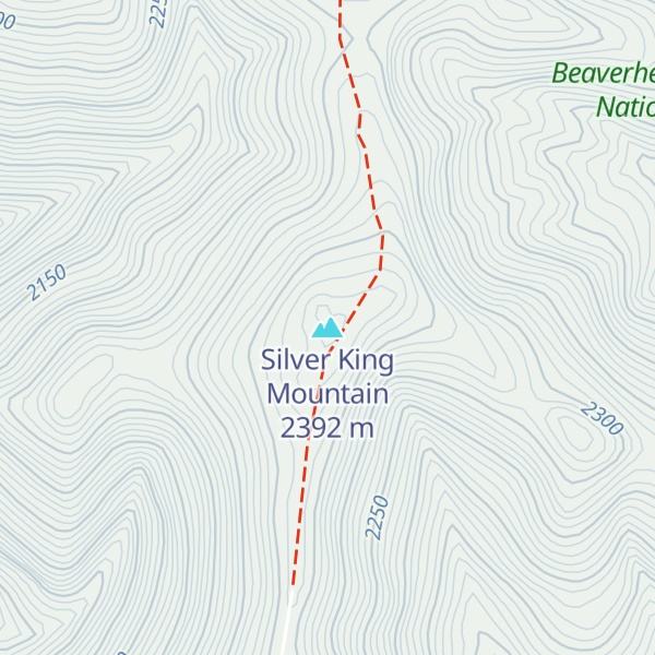 Map of Silver King Mountain
