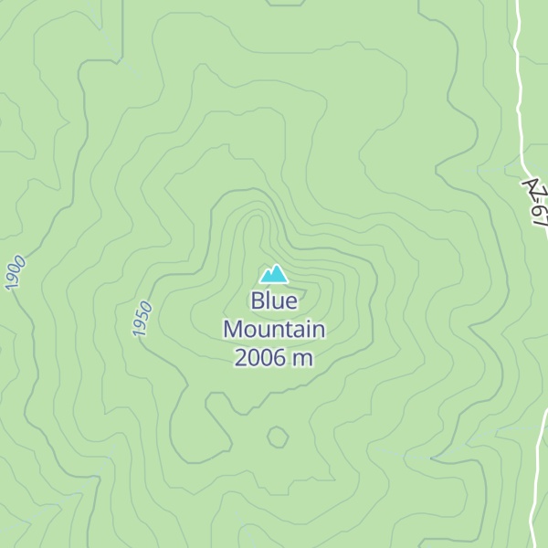 Map of Blue Mountain
