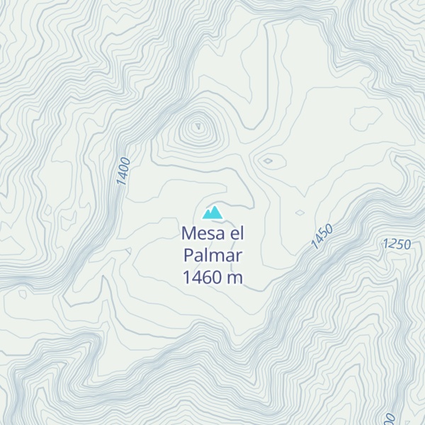 Map of Mesa el Palmar