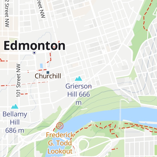 Map of Grierson Hill