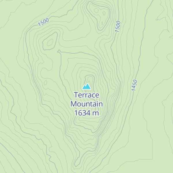 Map of Terrace Mountain