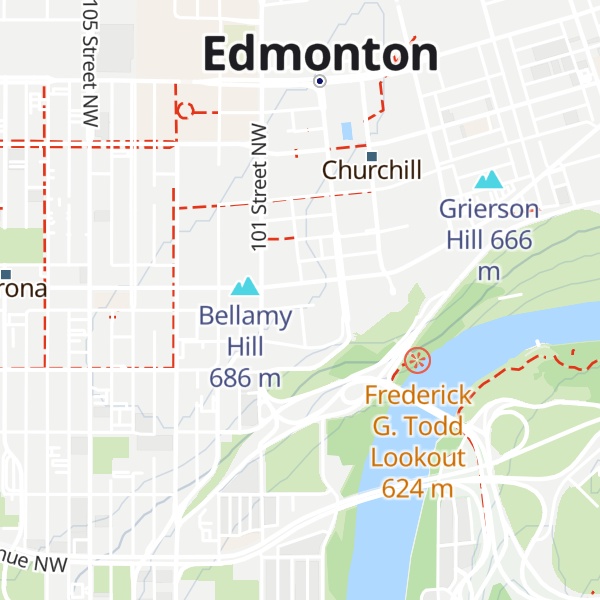 Map of McDougall Hill