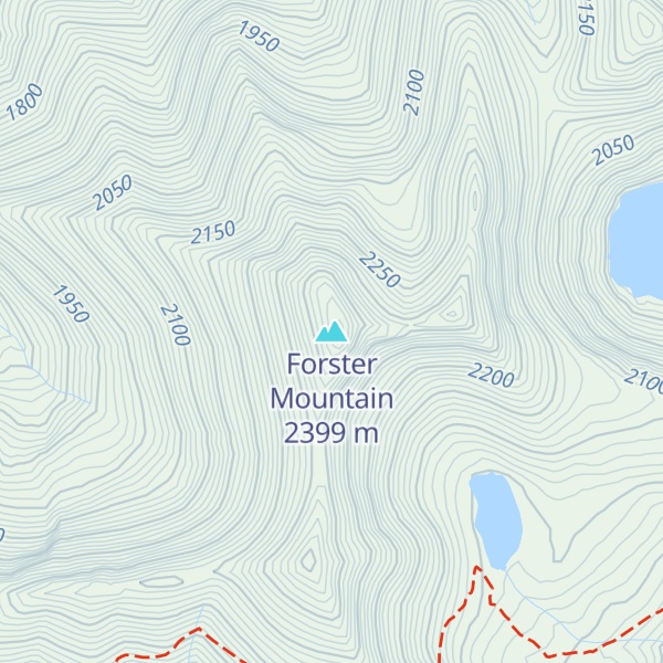 Map of Forster Mountain