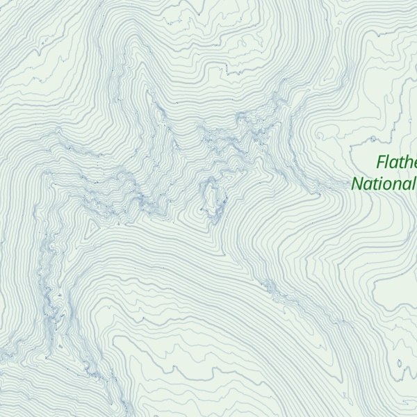 Map of Stadium Peak