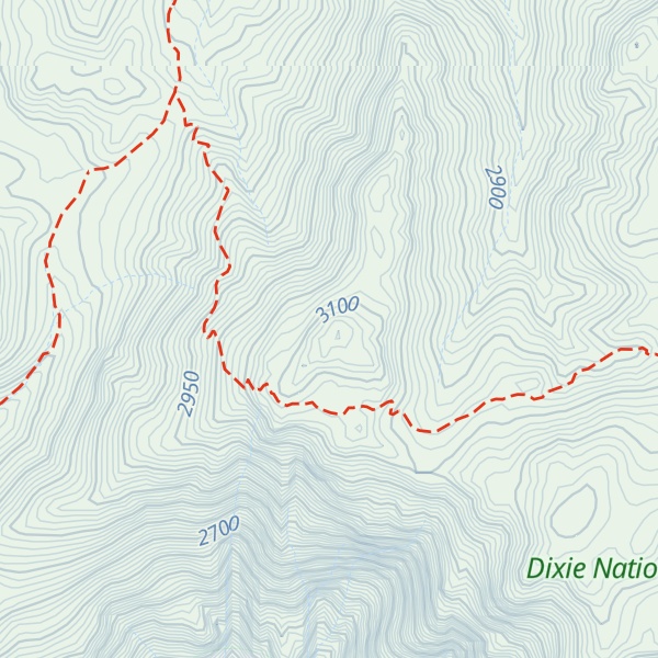 Map of Burger Peak