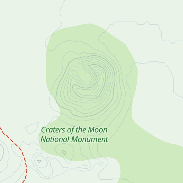 Map of Crescent Butte