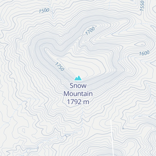 Map of Snow Mountain