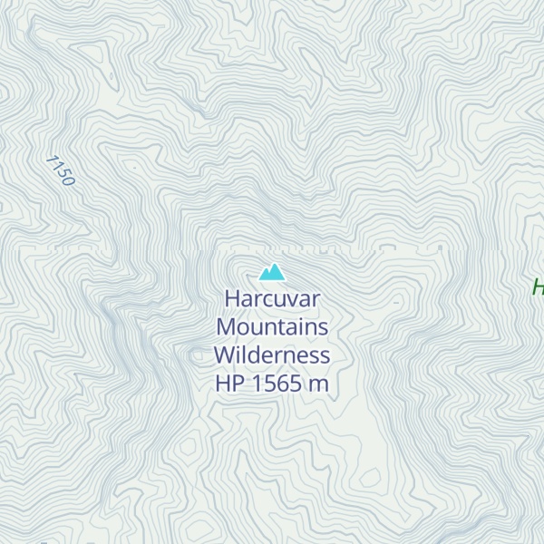 Map of Harcuvar Mountains Wilderness HP