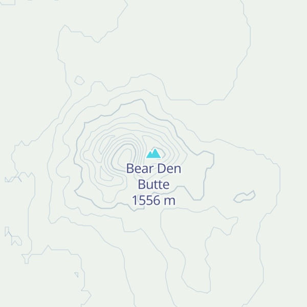 Map of Bear Den Butte