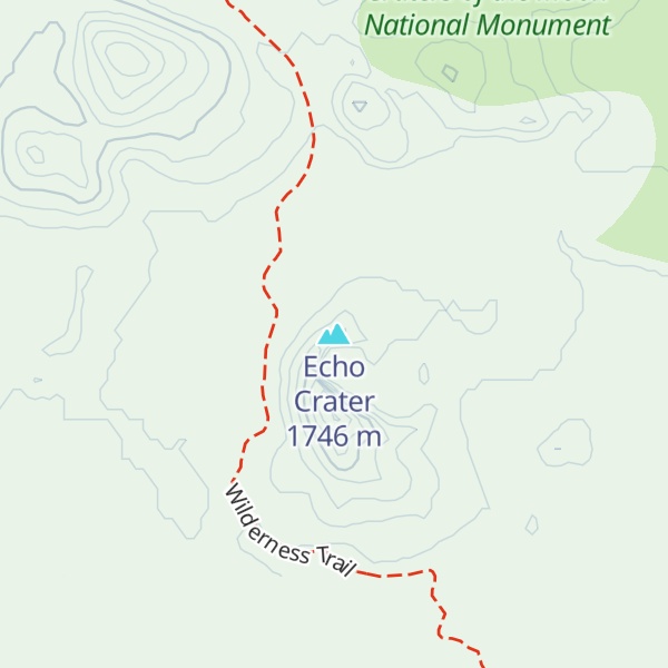 Map of Echo Crater