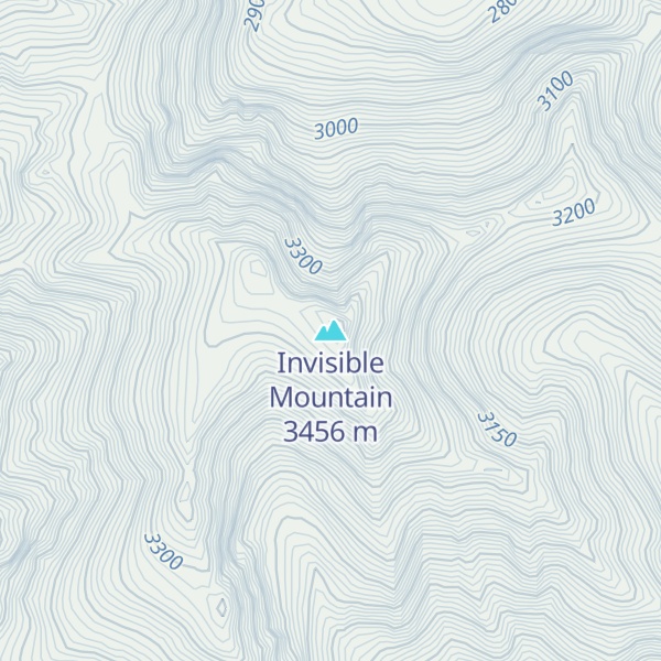 Map of Invisible Mountain